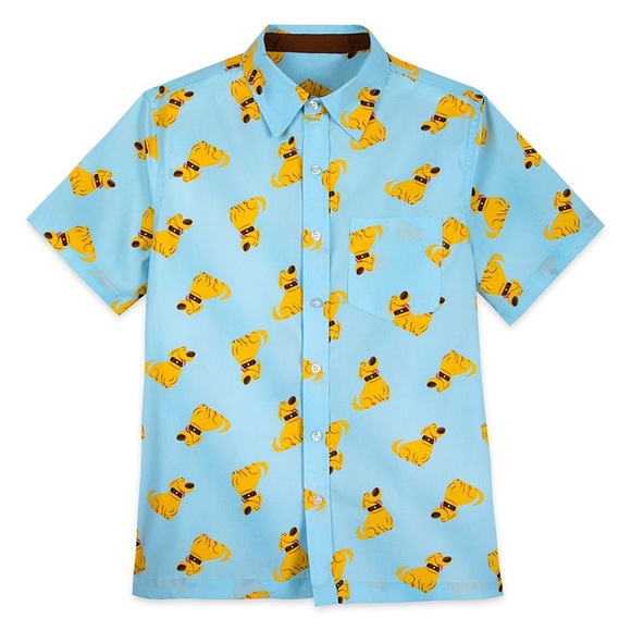 IOS Disney Pixar Up Dug & Balloons or Dug Woven Button-Up Size 2XL in either - Picture 3 of 3